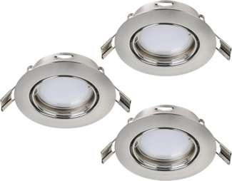 Eglo 94237 GU10 LED Einbauleuchte PENETO nickel-matt max. 3X3W