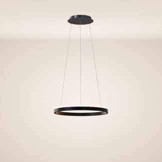 s.luce LED Ring Pendelleuchte rund Direkt oder Indirekt Schwarz Ø 40cm