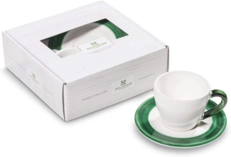 Gmundner Keramik Variation Grün, Espresso f. Dich/2tlg. Geschenkk.