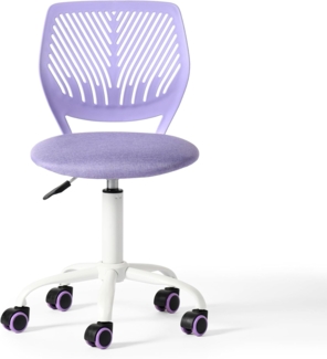 FurnitureR Schreibtischstuhl, ergonomischer Drehstuhl ohne Armlehnen, höhenverstellbarer Bürostuhl mit Rollen, komfortabler Arbeitsstuhl für Home Office, Schlafzimmer und Arbeitszimmer