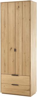 Garderobenschrank Porto 51 Eiche bianco massiv 70 x 198 x 40 cm Flur