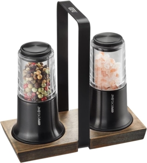 Gefu X-plosion Salz- Pfeffermühl en-Set 11 cm Schwarz