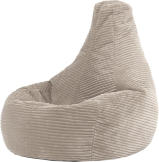 icon Sitzsack Sitzsack Sessel aus Cord Flauschig für Kinder „Dalton", 69x59x65cm, Made in Germany, für Kinderzimmer
