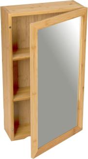 Badezimmerschrank mit Spiegel, 35x60 cm, Bambus, WENKO