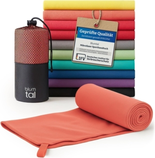 Blumtal Sporthandtuch Mikrofaser Handtuch - kompakte Mikrofaser Handtücher, Mikrofaser (inkl. Transporttasche, einzeln oder als Set verfügbar, 1-St), ultra leicht & schnelltrocknend, Reisehandtuch, Strandhandtuch