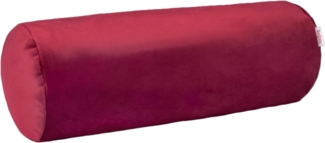 Nackenrollen Hülle ca. 15x40 cm karmin-rot beties "Samt&Sonders"