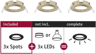 Paulmann No. 92483 Einbauleuchte CHOOSE Spot starr max. 10W Messing gebürstet 230V