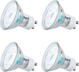 SEBSON LED-Leuchtmittel LED Lampe GU10 warmweiß 3,5W 300lm Strahler 230V Leuchtmittel, GU10, 4 St, Warmweiß, Einbaustrahler 230V