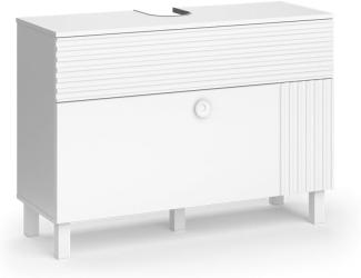 Vicco Waschtischunterschrank Sola 100,2 x 72,4 cm Weiß matt, modern, Badezimmer