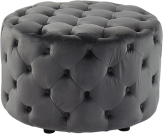 Sitzhocker Samt FOURCA - Grau