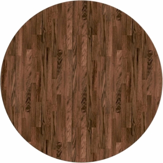 vidaXL Tischplatte Braun Ø 90 x 2.5 cm Massives Eichenholz 42016005