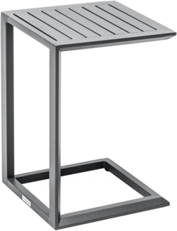 Hespéride - Quadratischer Gartenbeistelltisch Évasion in Graphitgrau - 38 × 38 cm - Graphit