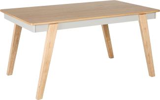 Esstisch heller Holzfarbton grau 150 x 90 cm PHOLA