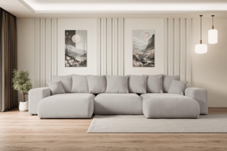 ALTDECOR Wohnlandschaft ESKAR-U, Couch mit Schlaffunktion, Wohnzimmer - Wohnlandschaft, Corner Sofa Bett Eckcouch Couch L-Form Schlafcouch Ausziehbar