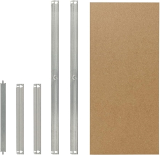 shelfplaza HOME 100x23 cm Fachboden-Set in grau-verzinkt für HOME Schwerlastregale mit 175 kg Traglast pro Boden