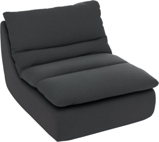 HOMCOM Sitzkissen Bodenstuhl mit einteiligem ultrahochdichtem Schaumstoff, Grau