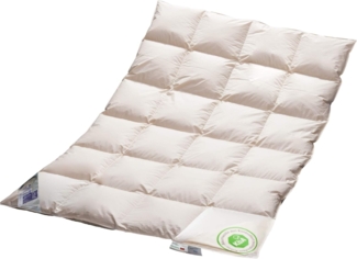 Vitaschlaf® Bio-Luxe-KBA Arktik Kälte Daune 100% Daune TESTSIEGER - W6 - EXTRA WARM 135x200cm