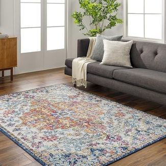 Surya LOU Teppich Blau 160 cm 220 cm 160x220 cm