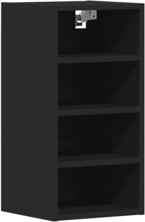 vidaXL Hängeschrank Schwarz 30 x 29,5 x 60 cm Holzwerkstoff, Küchenschrank, Schrank, Wandschränke, Aufbewahrungsschrank, Wandschrank, Wandschrank Küche