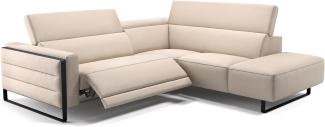 Sofanella Polsterecke DELTONA Sofalandschaft Eckcouch Designersofa in Creme