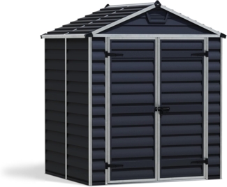 Palram - Canopia Kunststoff Gerätehaus Skylight 65 | Dunkelgrau | 154 x 185 x 217 cm