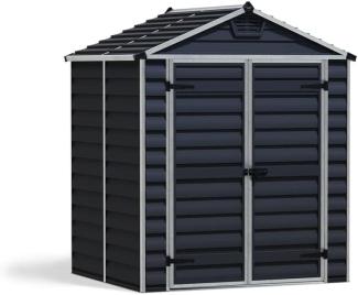 Palram - Canopia Kunststoff Gerätehaus Skylight 65 | Dunkelgrau | 154 x 185 x 217 cm