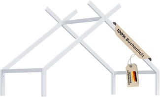 Alavya Home® Kinderbett Bodenbett "TITAN" DACH - aus Buche – FSC® 100% zertifiziert, abnehmbarem Dach 1 für Bodenbett 90x200