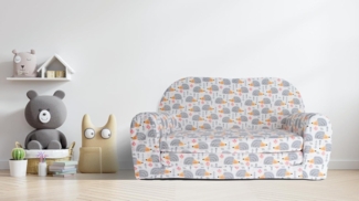 Stillerbursch Kindersofa Modell 4, grau-blau