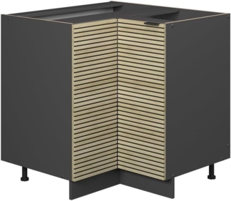 Vicco Küchenschränke Eiche Paneel 80.5 cm ohne Arbeitsplatte, Fame-Line