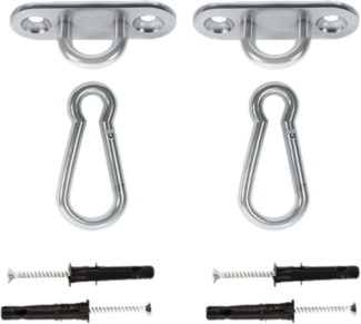 MAMOI® Schaukel Haken | Deckenhaken | Schaukel Befestigung Set 400 kg | Schaukel Deckenhalterung | Schaukelhaken | Schaukel Halterung | Haken für Beton, für Holz | Haken Schaukel | Made in EU