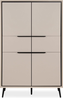 Newroom Highboard Serano, Kommode Sideboard Anrichte für Wohnzimmer Flur Schlafzimmer