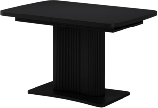 Esstisch Fenaro Schwarz 120 x 80 cm ausziehbar Vicco