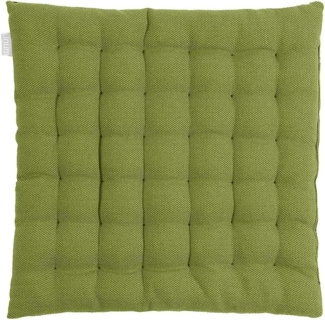 LINUM PEPPER Elegantes Sitzkissen 40x40 cm, 100% Baumwolle, Maschinenwaschbar, Moosgrün