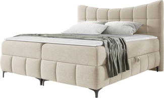 Boxspringbett Niwno (Farbe: Freya 210.03, Größe: 200 x 200)