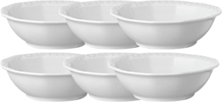 Rosenthal Geschirr-Set Maria Weiss Müslischalenset 17 cm 6tlg, Porzellan