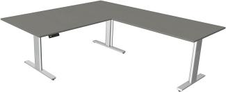 Kerkmann Sitz-/Stehtisch Move 3 BxT 180x180cm (mit Anbautisch) silber/