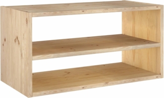 Astigarraga Kit Line Modulares rechteckiges Regal mit dynamischem Einlegeboden, Kiefernholz, 36,2 x 70,8 x 33 cm