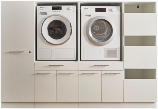 BEGA BBK Waschmaschinenumbauschrank in weiß - 235x162x67,5 (BxHxT)