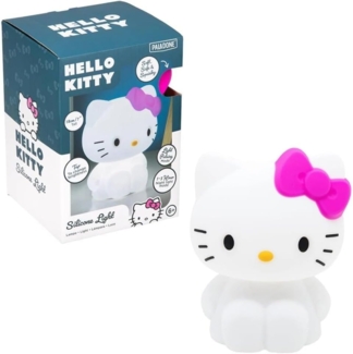 Hello Kitty Squishy Lampe – Offiziell lizenziertes Sanrio freistehendes Schreibtischlicht, Spielzimmer-Dekor und Merchandise für Jungen und Mädchen, Nachtlicht Geschenk Zubehör für