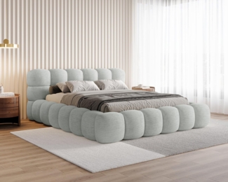 Chilly Möbel Polsterbett Stone Cord Stoff 200x200 cm mit Stauraum Poso 55