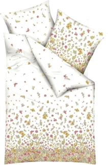 Kaeppel Mako-Satin Bettwäsche Annabell kiwi|155x220 cm + 80x80 cm