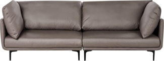 Sofa REVSNES Kunstleder Braun 3-Sitzer