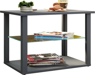 VCM Beistelltisch & Couchtisch Wanilo 919457 Anthrazit H. 45 x B. 65 x T. 45 cm