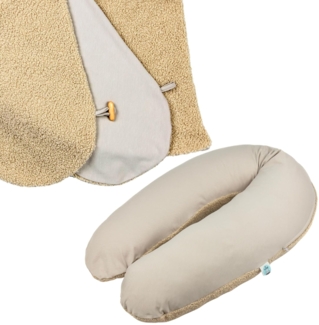 sei Design Stillkissen - Ergonomische Unterstützung - 190x30 cm - Seitenschläferkissen Schwangerschaftskissen XXL Reißverschluss - Öko-Tex - Individuell anpassbare Füllung - komplett waschbar