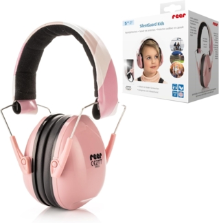 reer SilentGuard Kids Kapselgehörschutz | Gehörschutz für Kinder ab 5 Jahren | Konzentrations- & Lernhilfe | faltbar & mitwachsend | SNR = 27 | Rosa