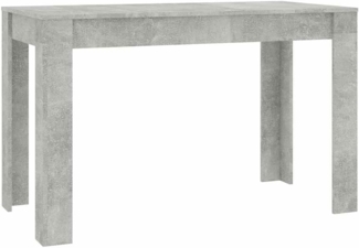 vidaXL Esstisch Betongrau 120 x 60 x 76 cm Spanplatte [800436]