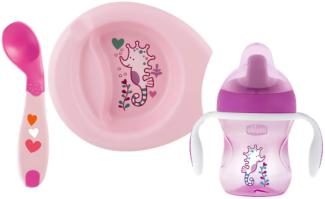 essgeschirr Junior 16 cm rosa 3-teilig