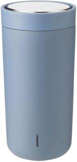 To Go Click Edelstahl Doppelwand Thermobecher, 0,4 l. Dusty blue Stelton Becher