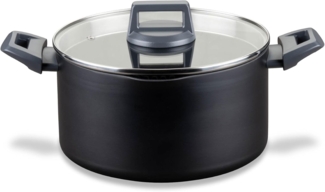Fackelmann Kochtopf Statement 24cm – Topf mit keramische Beschichtung – Recyceltes Aluminium mit Antihaft-Beschichtung – PFAS-frei, Hitzebeständiger Griff, Für alle Herdarten inklusive Induktion