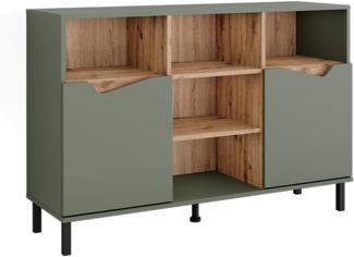 Kommode Marelle Grün/Artisan 120 x 81.3 cm mit 2 Türen Vicco